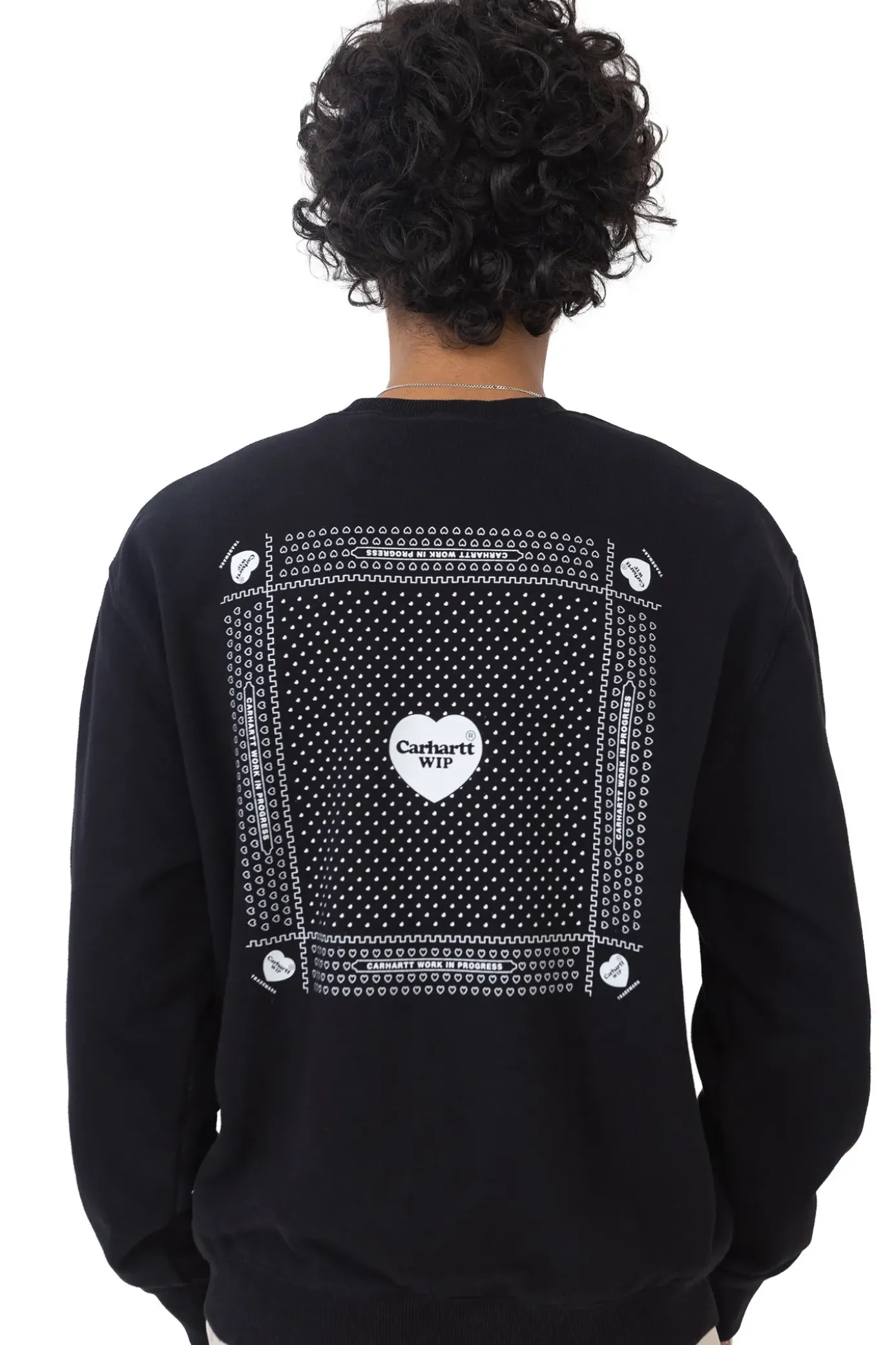 Clearance Bluza Bez Kaptura Heart Bandana Bluzy Bez Kaptura