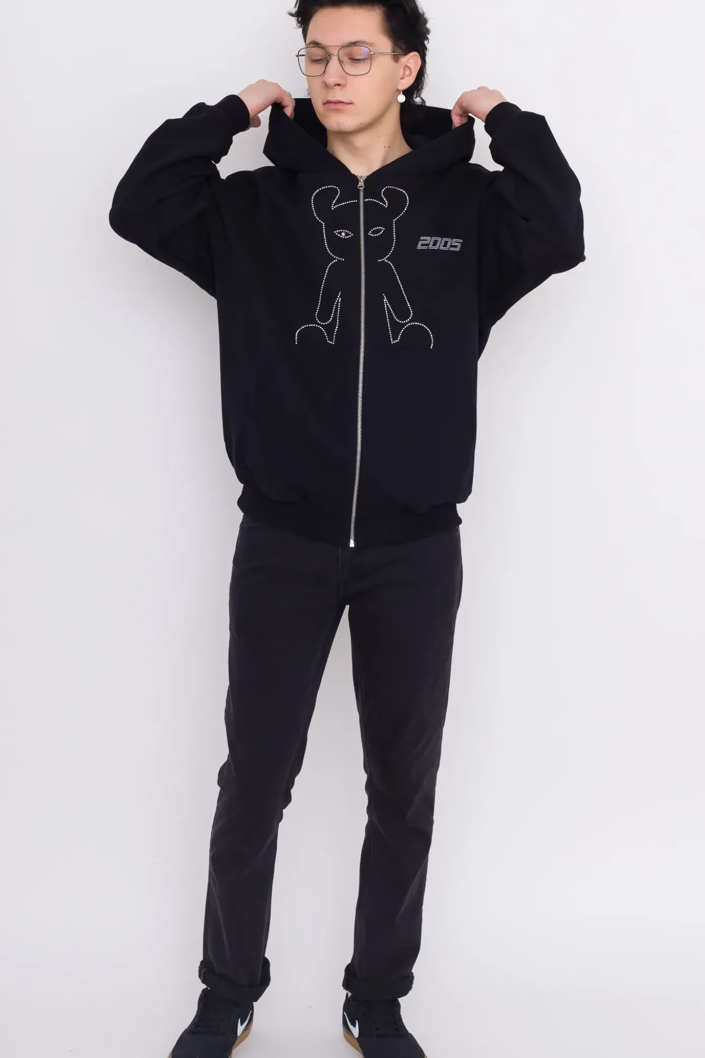 Bluza Rozpinana Studded Horned Lucy Zip Hoodie Bluzy Rozpinane