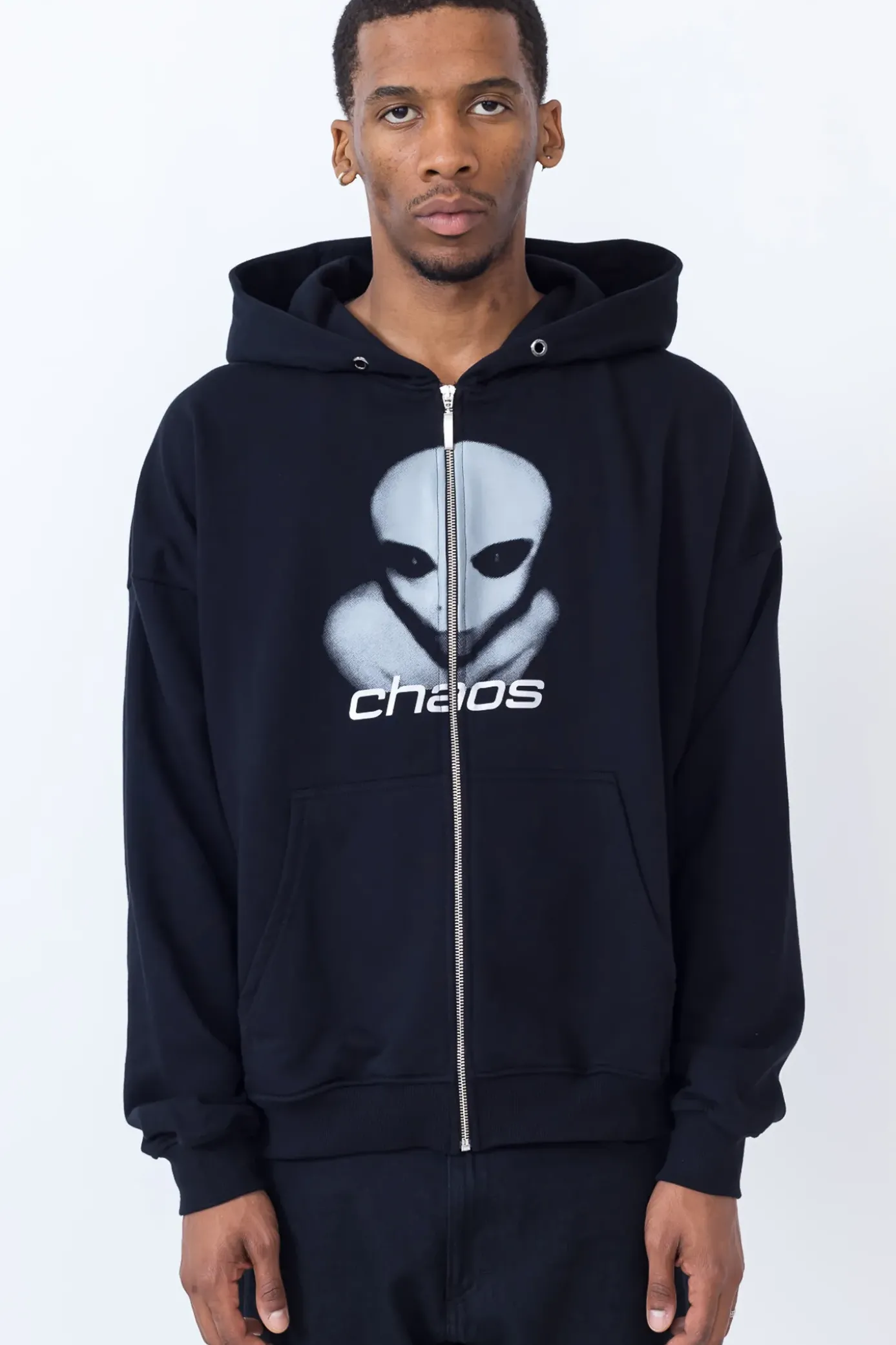 Clearance Bluza Rozpinana Alien Zip Hoodie Bluzy Rozpinane