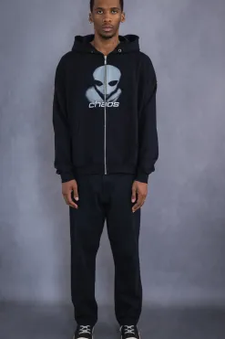 Clearance Bluza Rozpinana Alien Zip Hoodie Bluzy Rozpinane