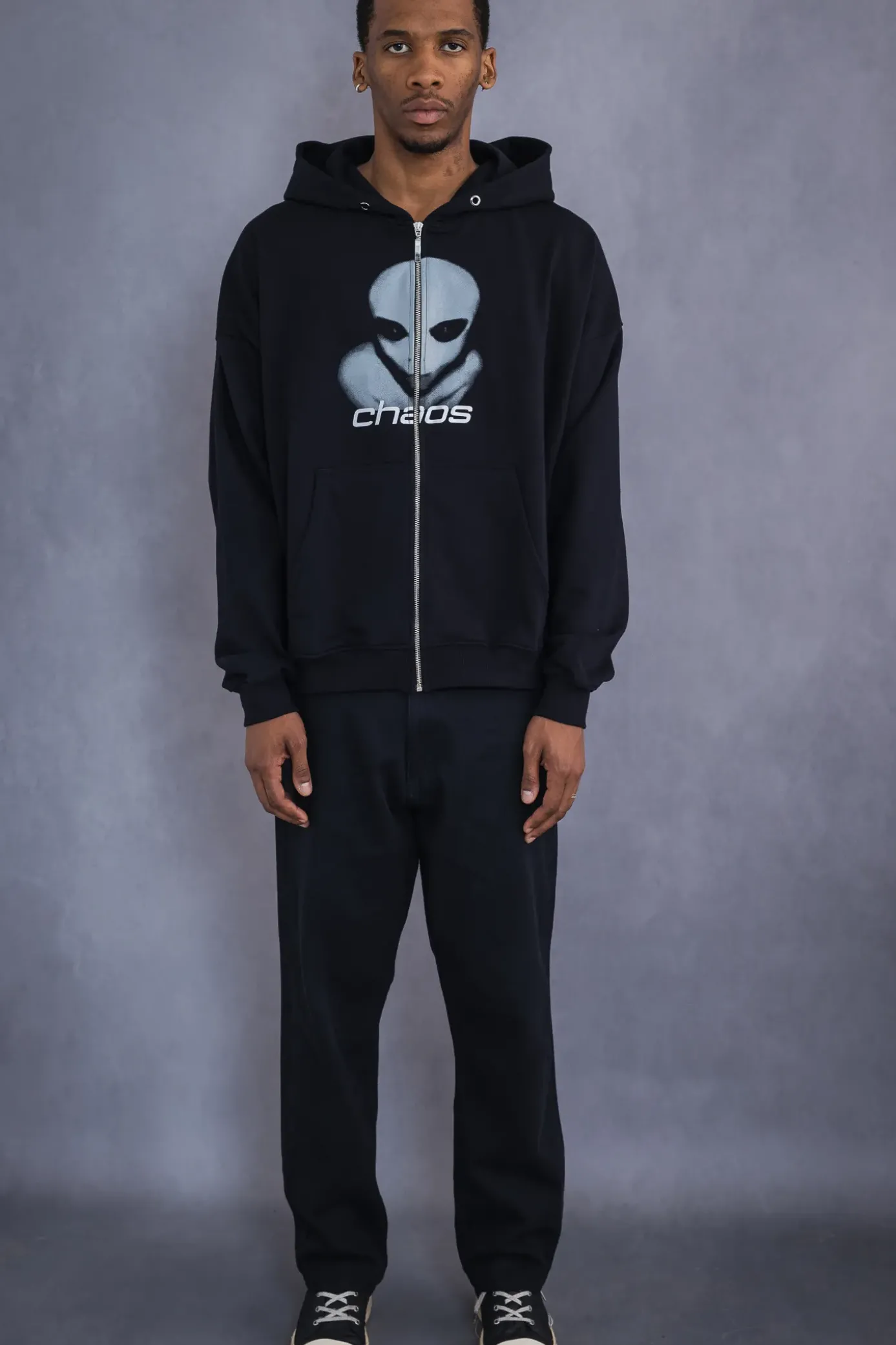 Clearance Bluza Rozpinana Alien Zip Hoodie Bluzy Rozpinane