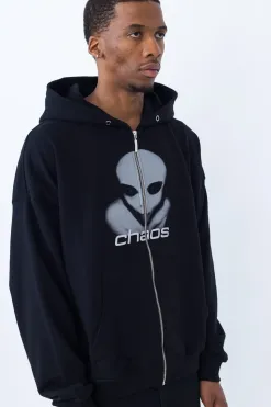 Clearance Bluza Rozpinana Alien Zip Hoodie Bluzy Rozpinane