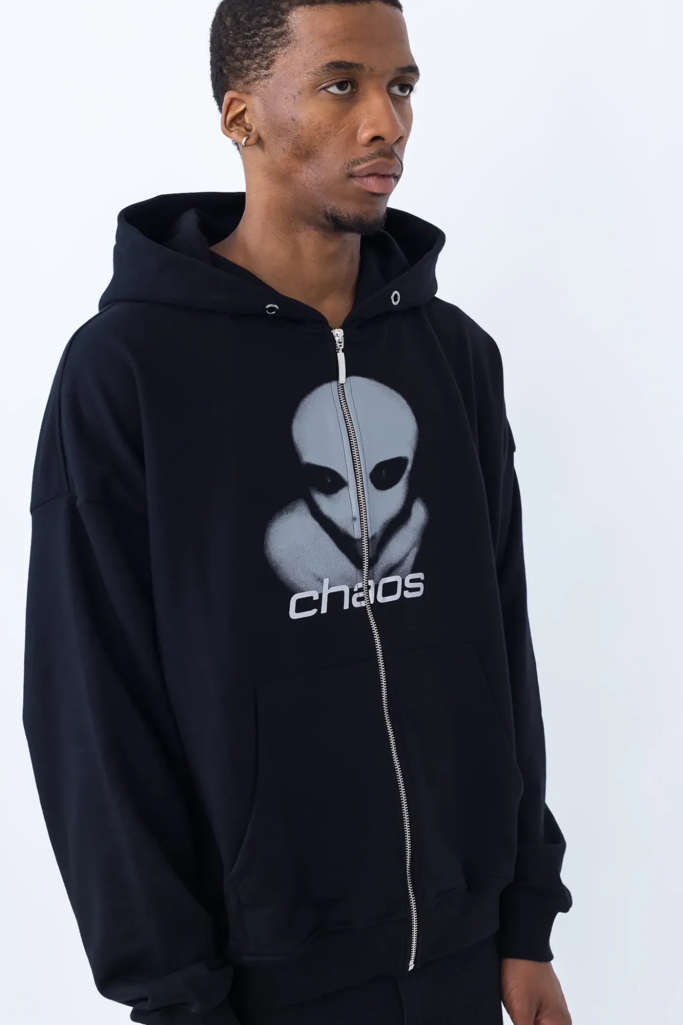 Clearance Bluza Rozpinana Alien Zip Hoodie Bluzy Rozpinane