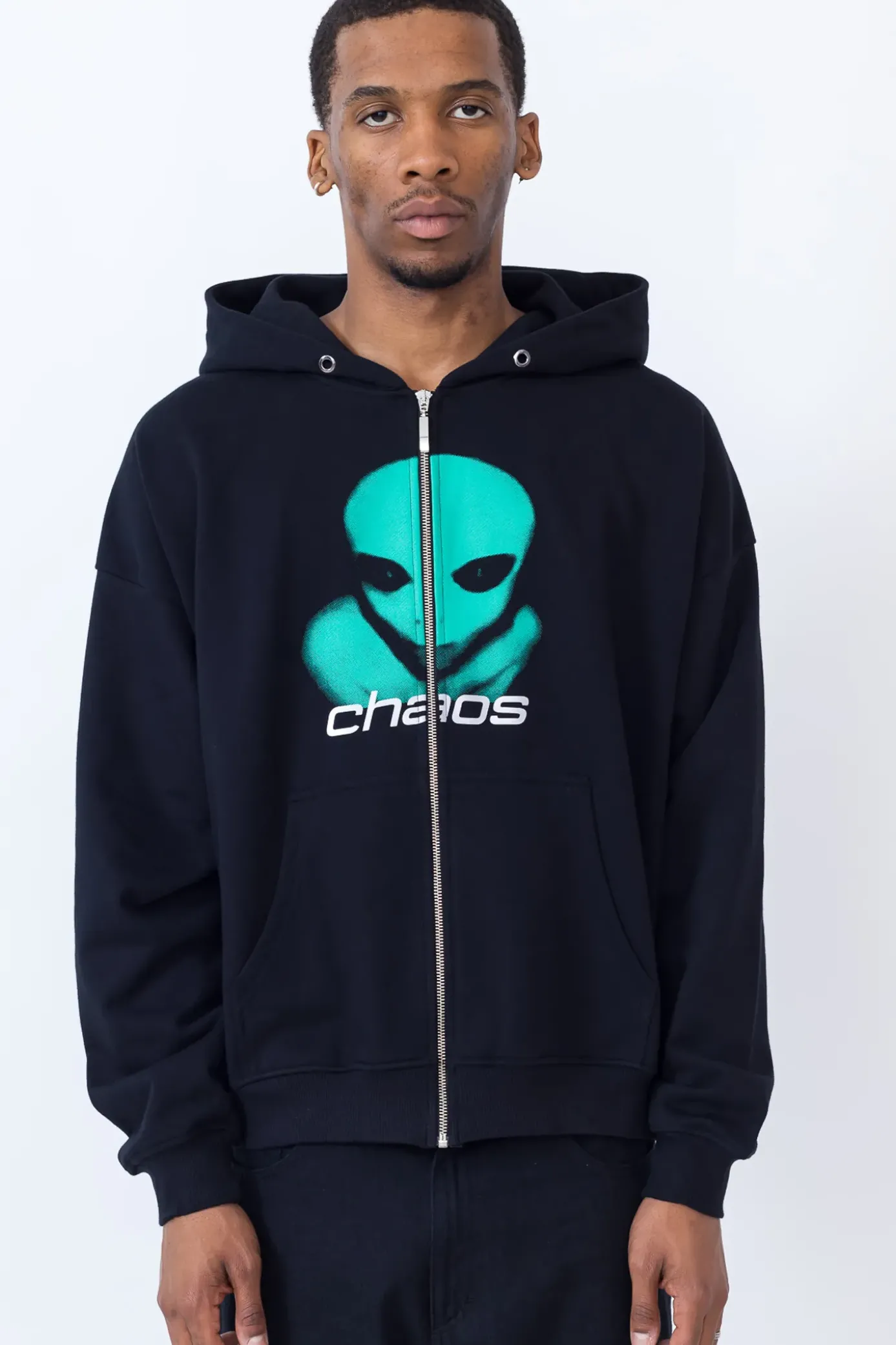 Clearance Bluza Rozpinana Alien Zip Hoodie Bluzy Rozpinane