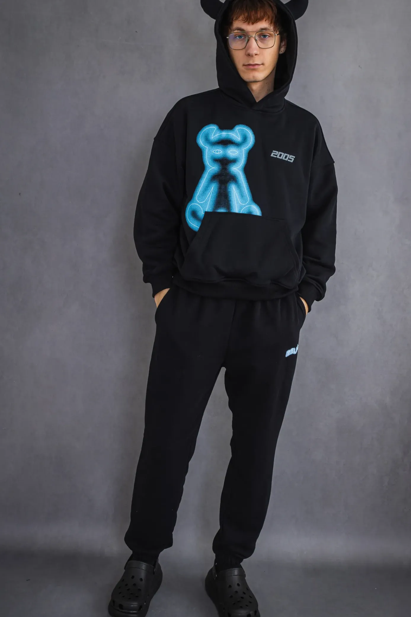 Sale Bluza Z Kapturem Airbrushed Horned Bluzy Z Kapturem