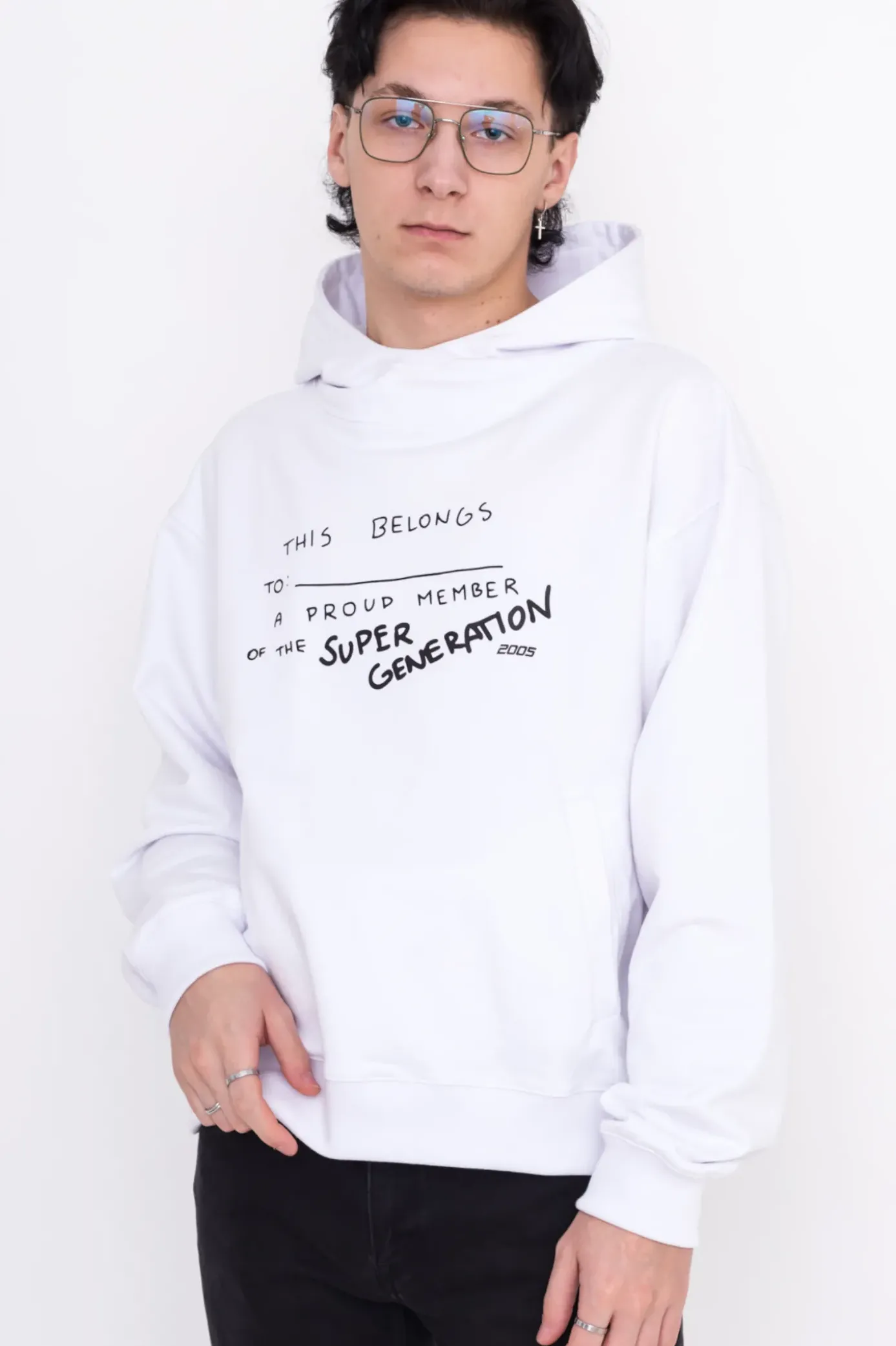 Clearance Bluza Z Kapturem Doodle Bluzy Z Kapturem