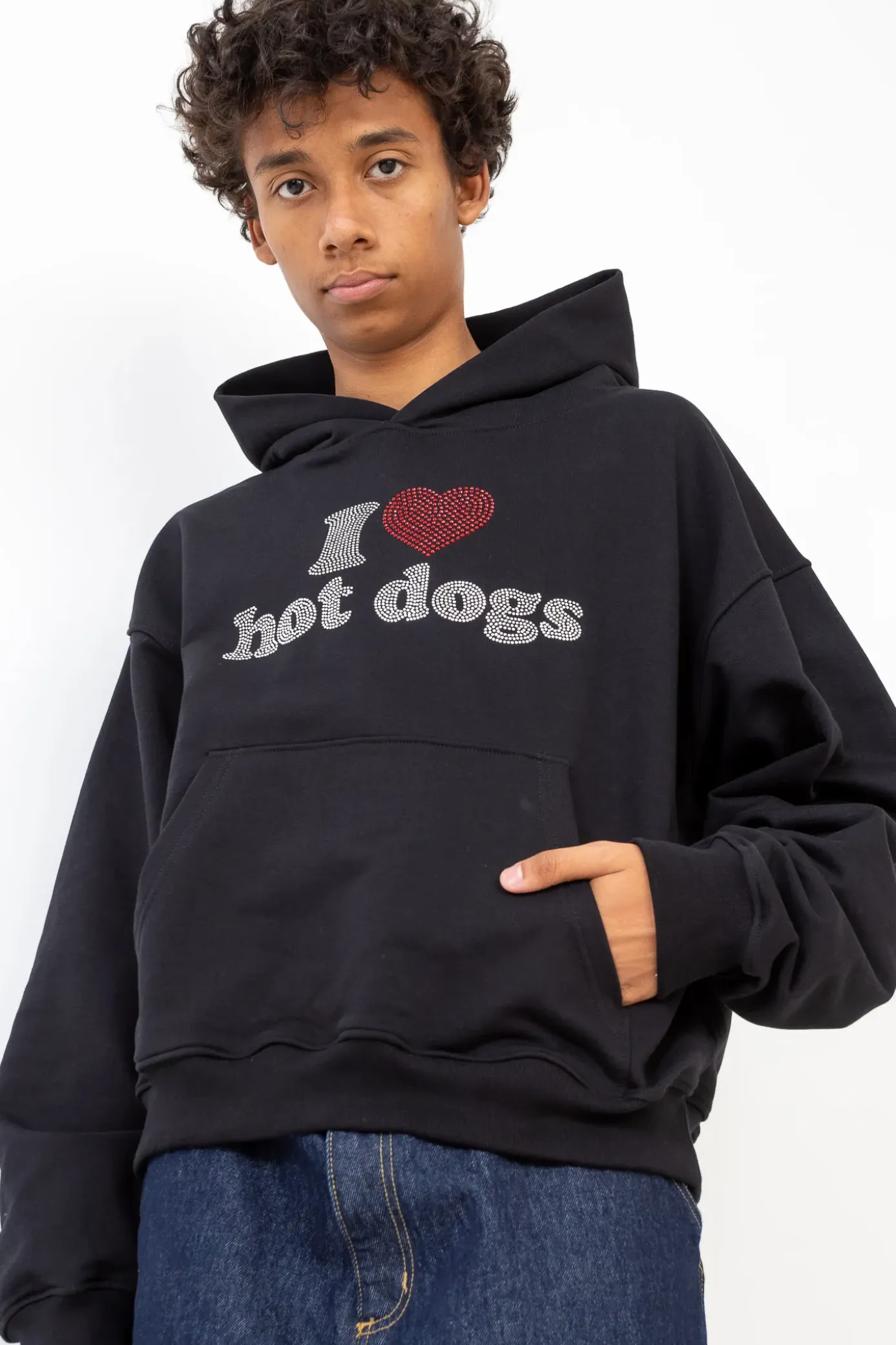 Online Bluza Z Kapturem I <3 Hot Dogs Bluzy Z Kapturem