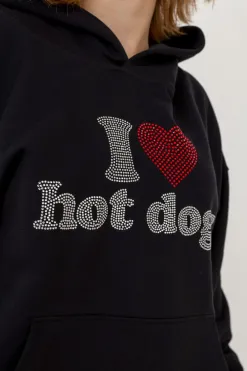 Online Bluza Z Kapturem I <3 Hot Dogs Bluzy Z Kapturem