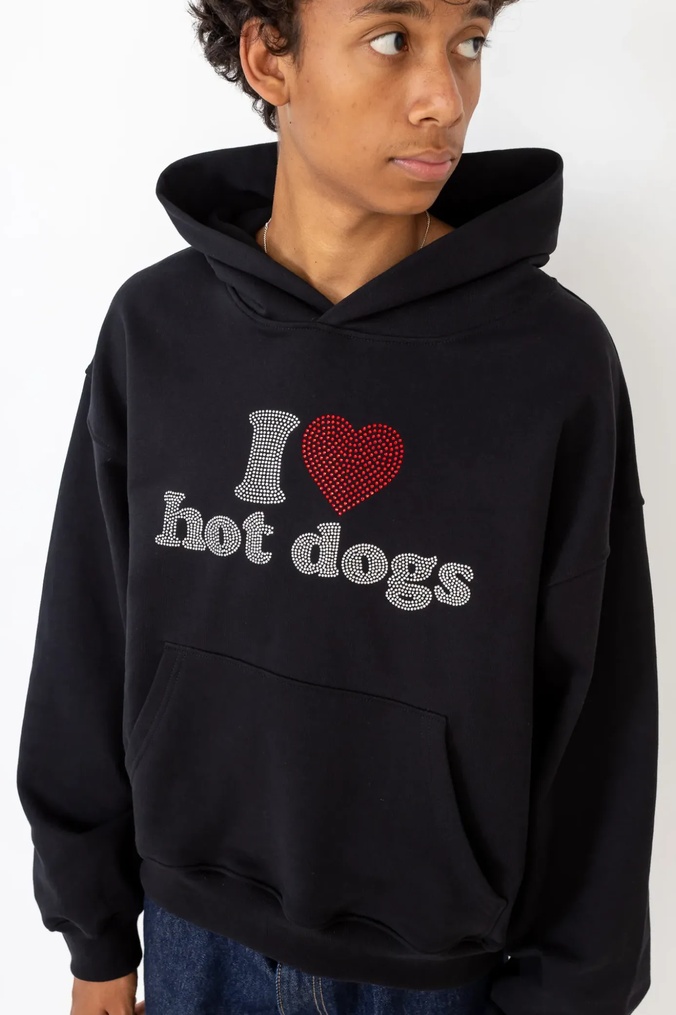 Online Bluza Z Kapturem I <3 Hot Dogs Bluzy Z Kapturem