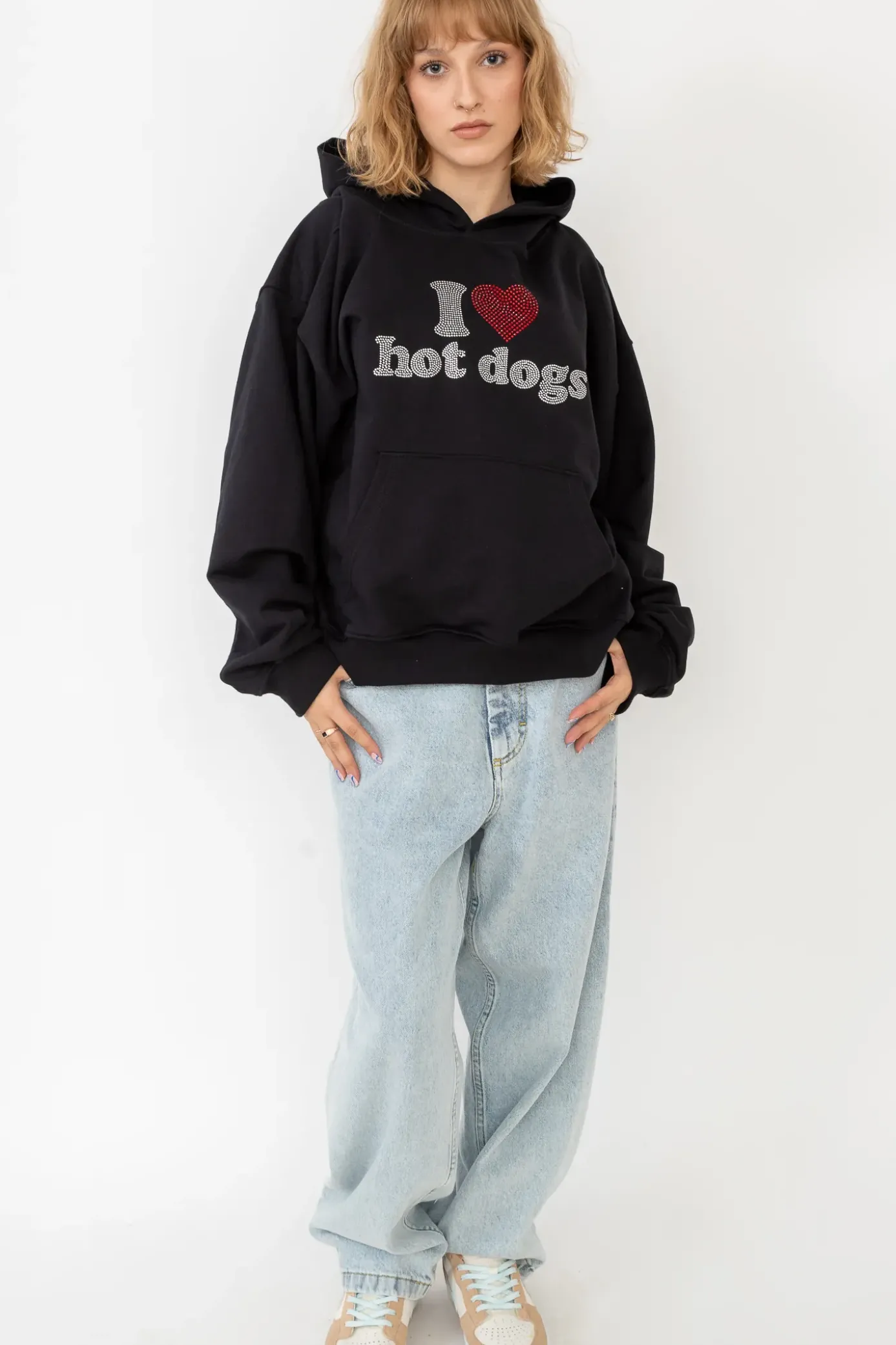 Online Bluza Z Kapturem I <3 Hot Dogs Bluzy Z Kapturem