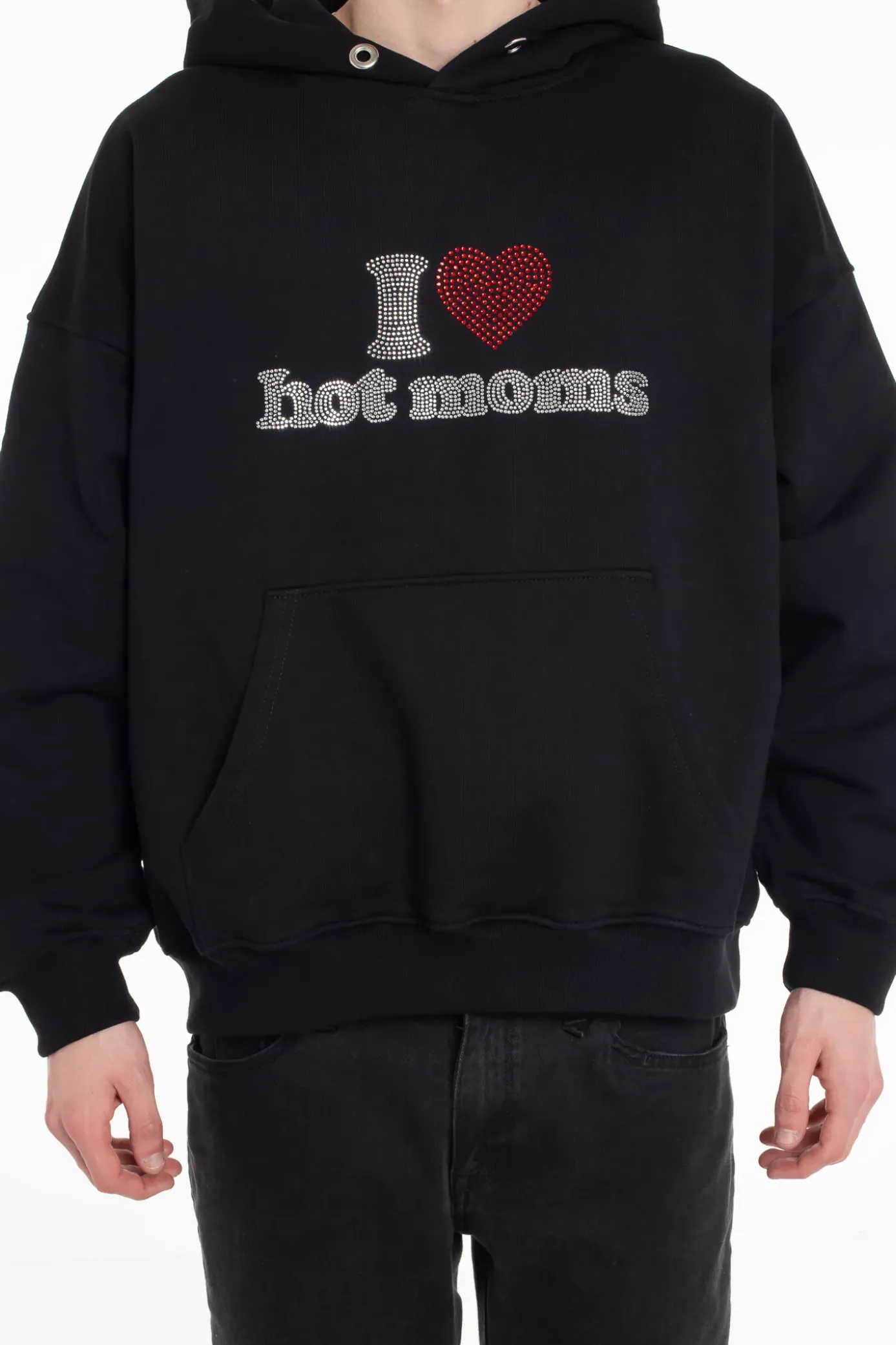 New Bluza Z Kapturem I <3 Hot Moms Bluzy Z Kapturem