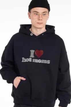 New Bluza Z Kapturem I <3 Hot Moms Bluzy Z Kapturem