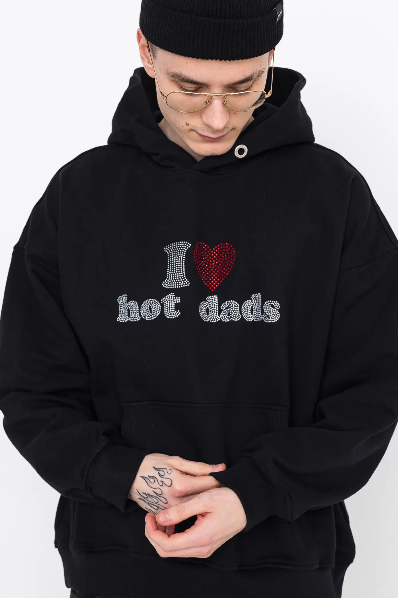 New Bluza Z Kapturem I <3 Hot Dads Bluzy Z Kapturem