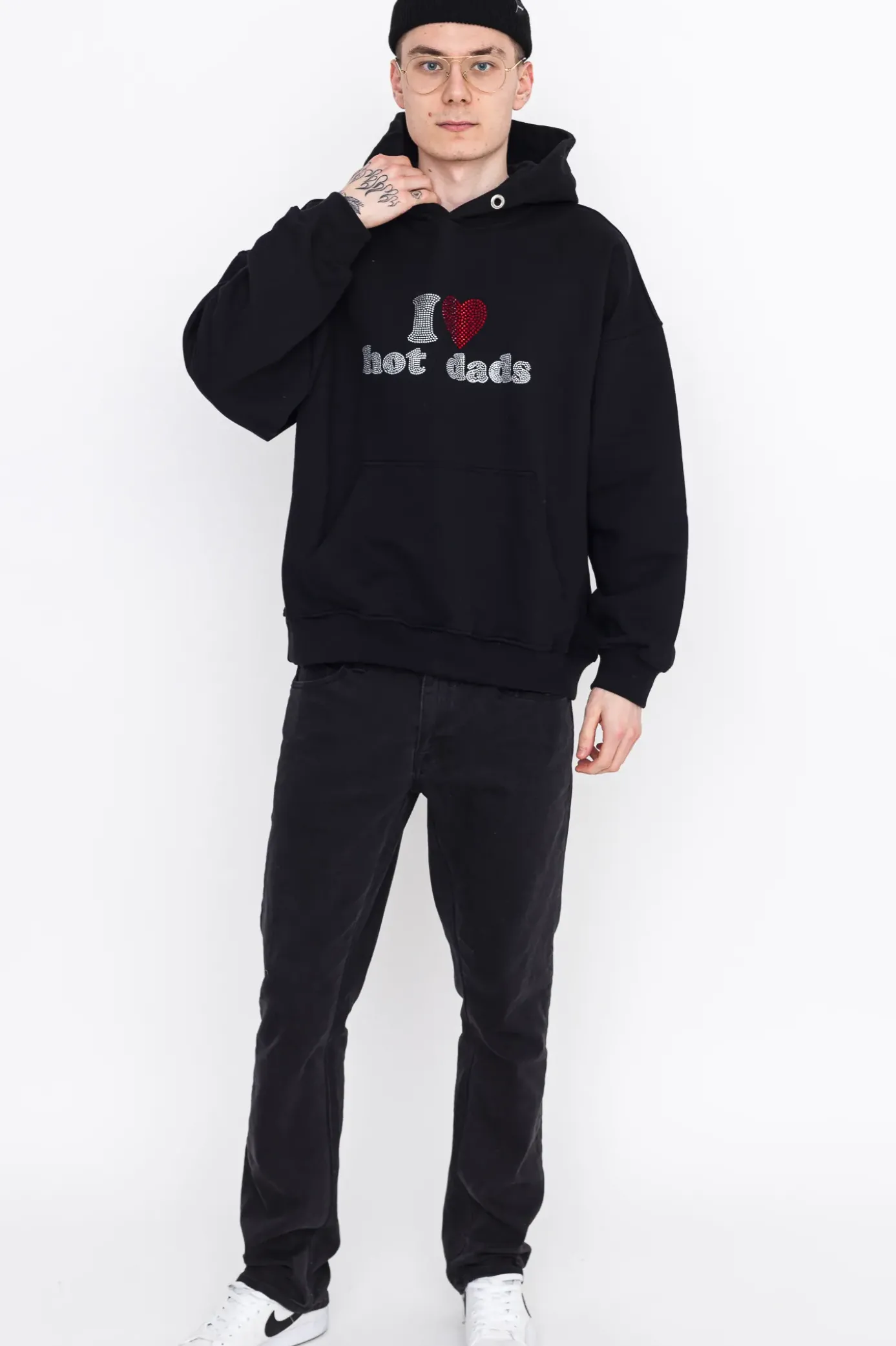 New Bluza Z Kapturem I <3 Hot Dads Bluzy Z Kapturem