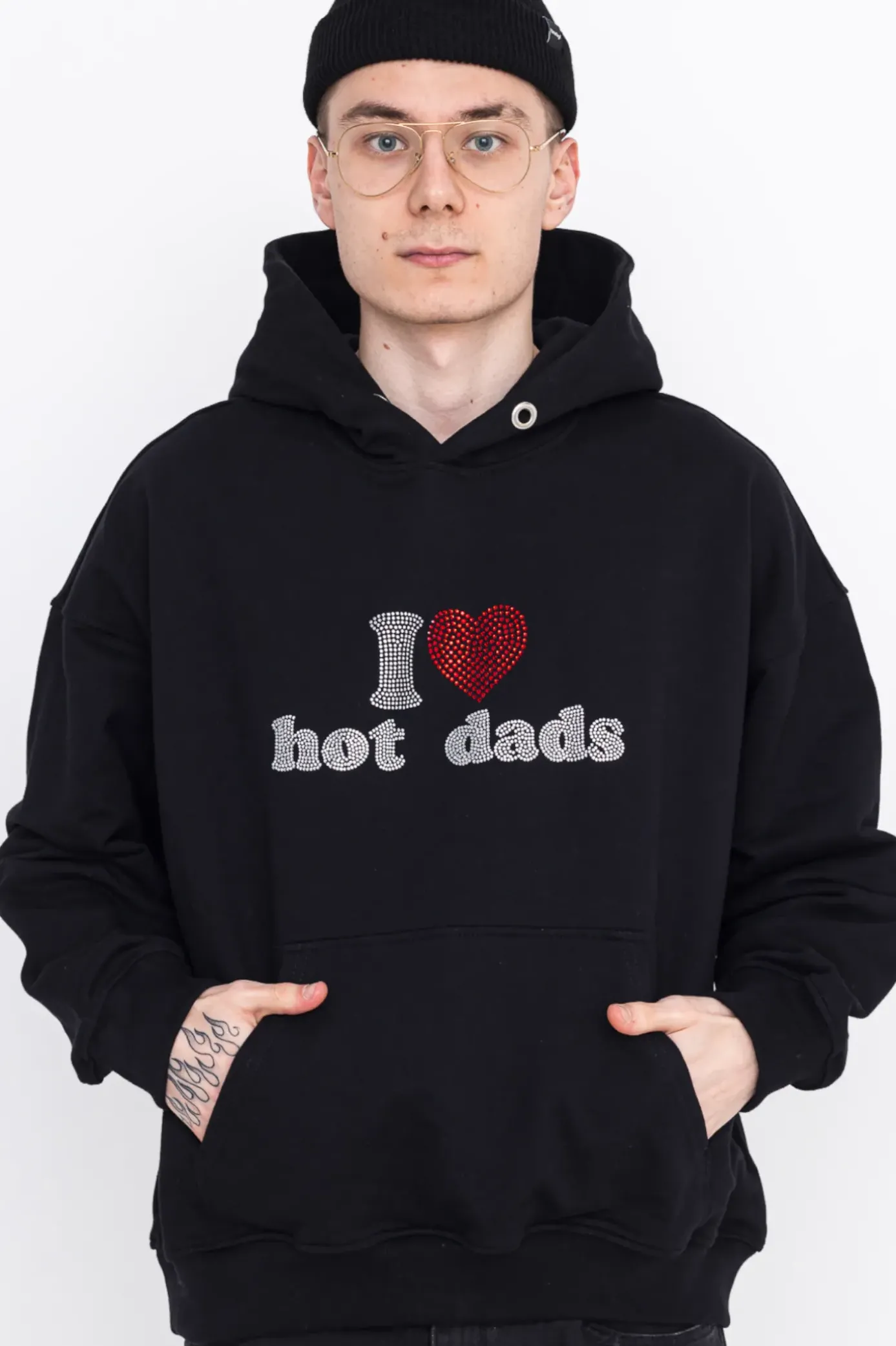 New Bluza Z Kapturem I <3 Hot Dads Bluzy Z Kapturem