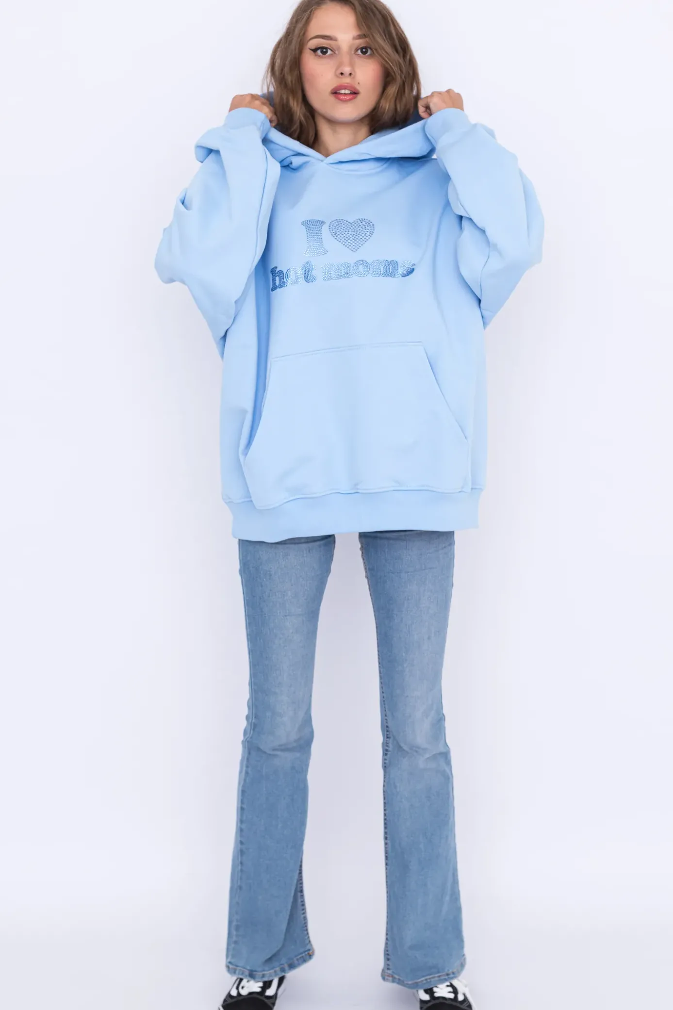Discount Bluza Z Kapturem I <3 Hot Moms Bluzy Z Kapturem
