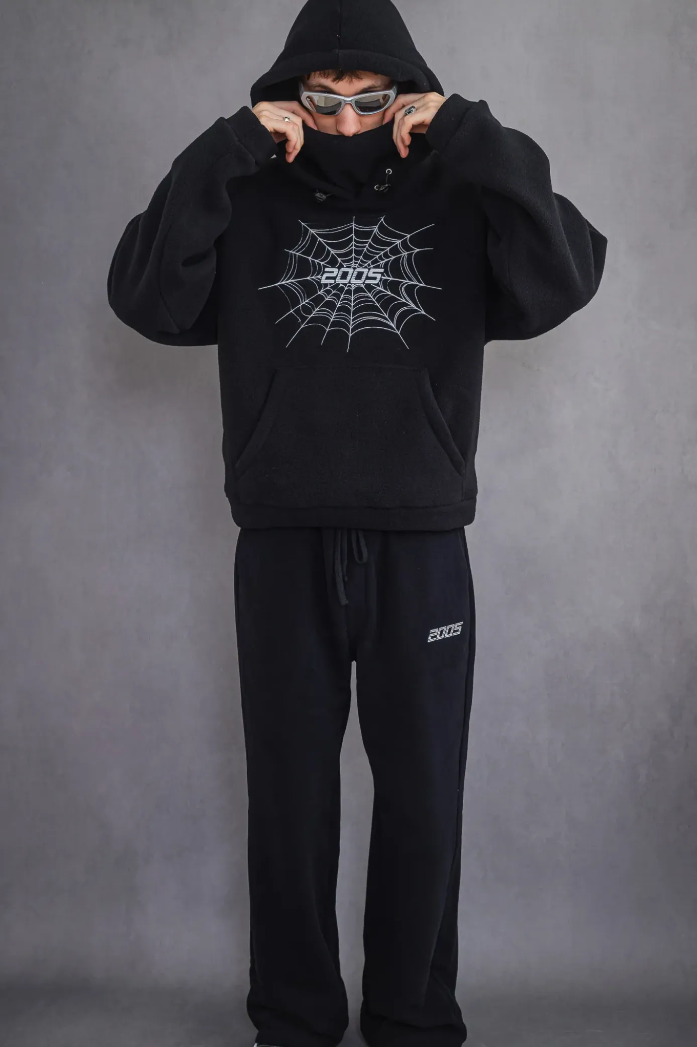 Best Bluza Z Kapturem Web Masked Fleece Bluzy Z Kapturem