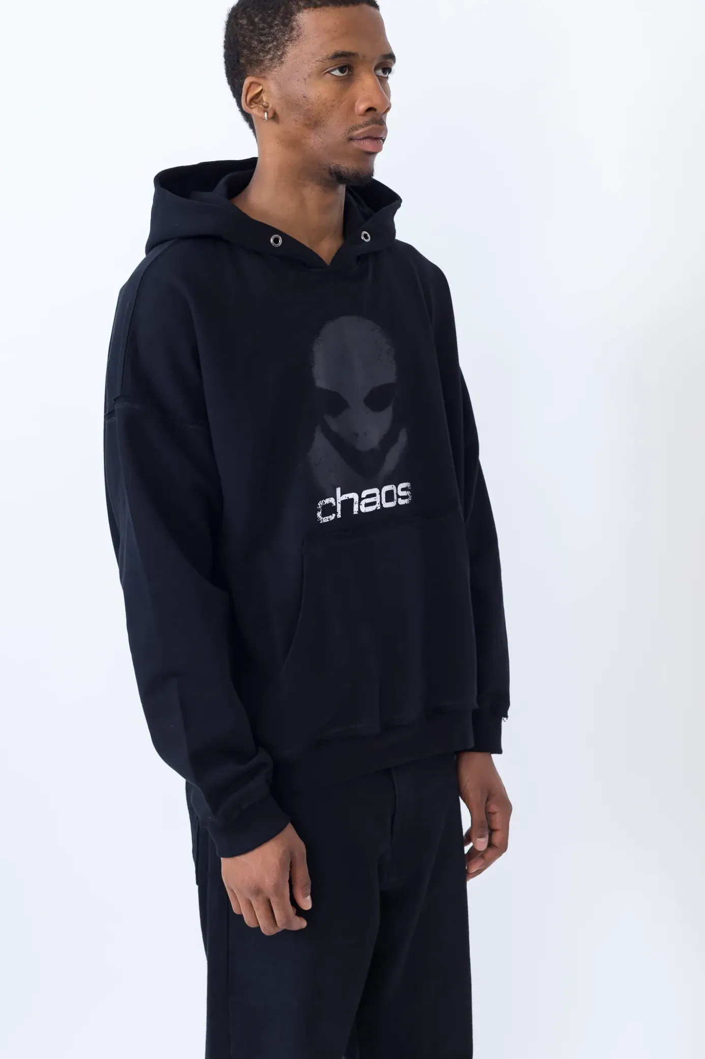 Sale Bluza Z Kapturem Alien Distressed Bluzy Z Kapturem