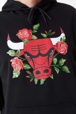 Hot Bluza Z Kapturem New Era Chicago Bulls Floral Graphic Bluzy Z Kapturem