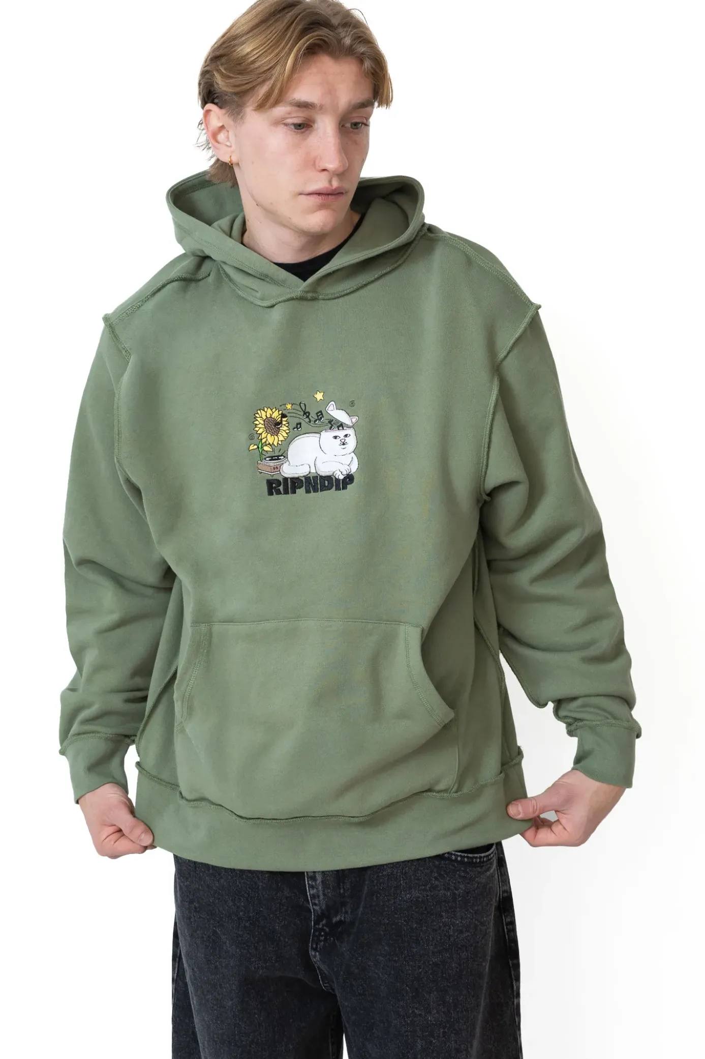 Online Bluza Z Kapturem No Music No Life Bluzy Z Kapturem