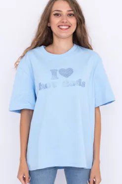 Discount Koszulka I <3 Hot Dads T-shirty