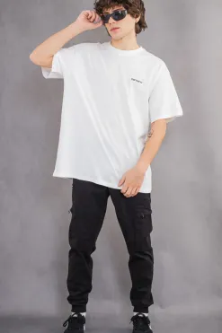 Clearance Koszulka Script Embroidery T-shirty