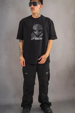 New Koszulka Alien Distressed T-shirty
