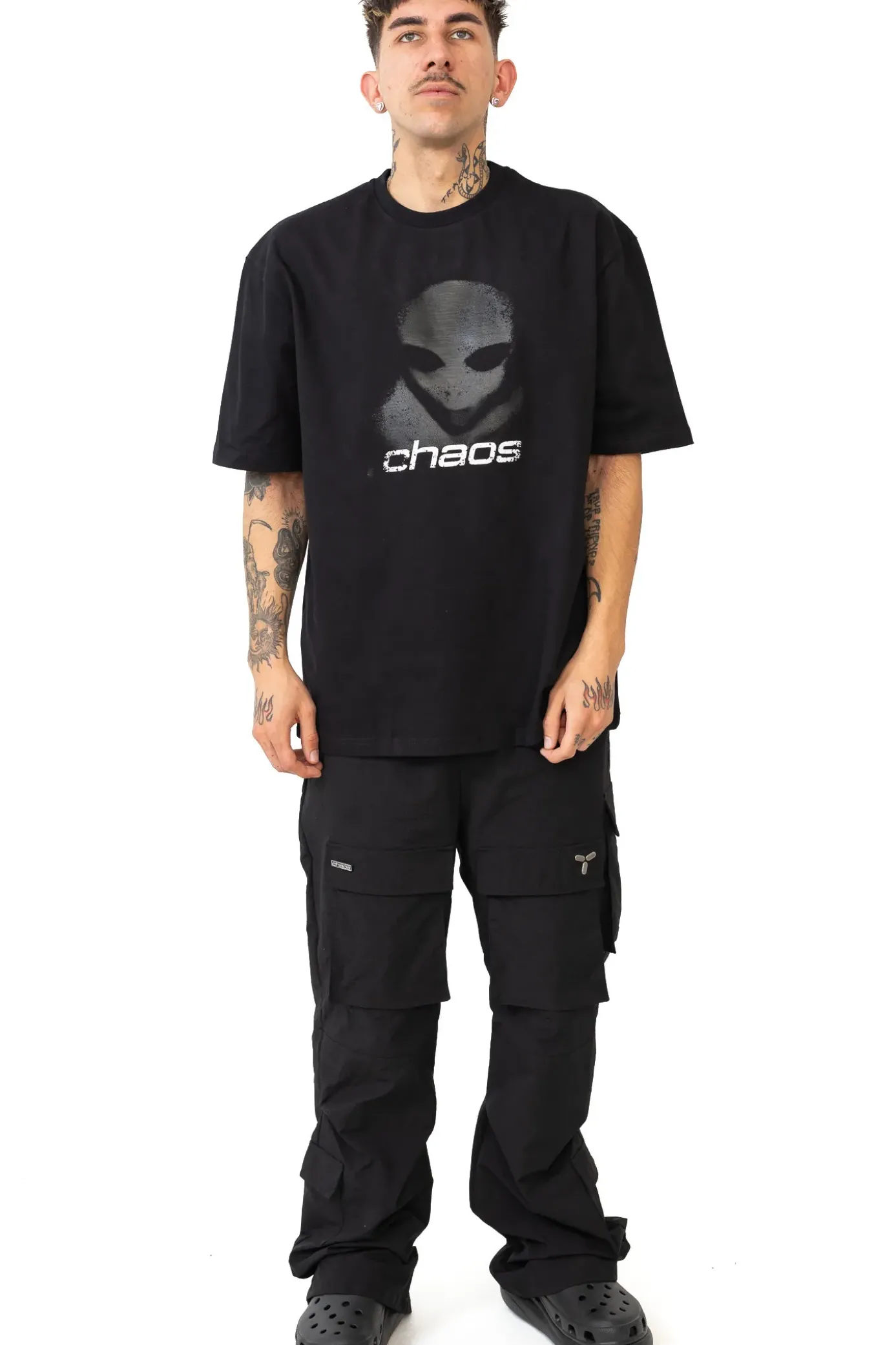 New Koszulka Alien Distressed T-shirty