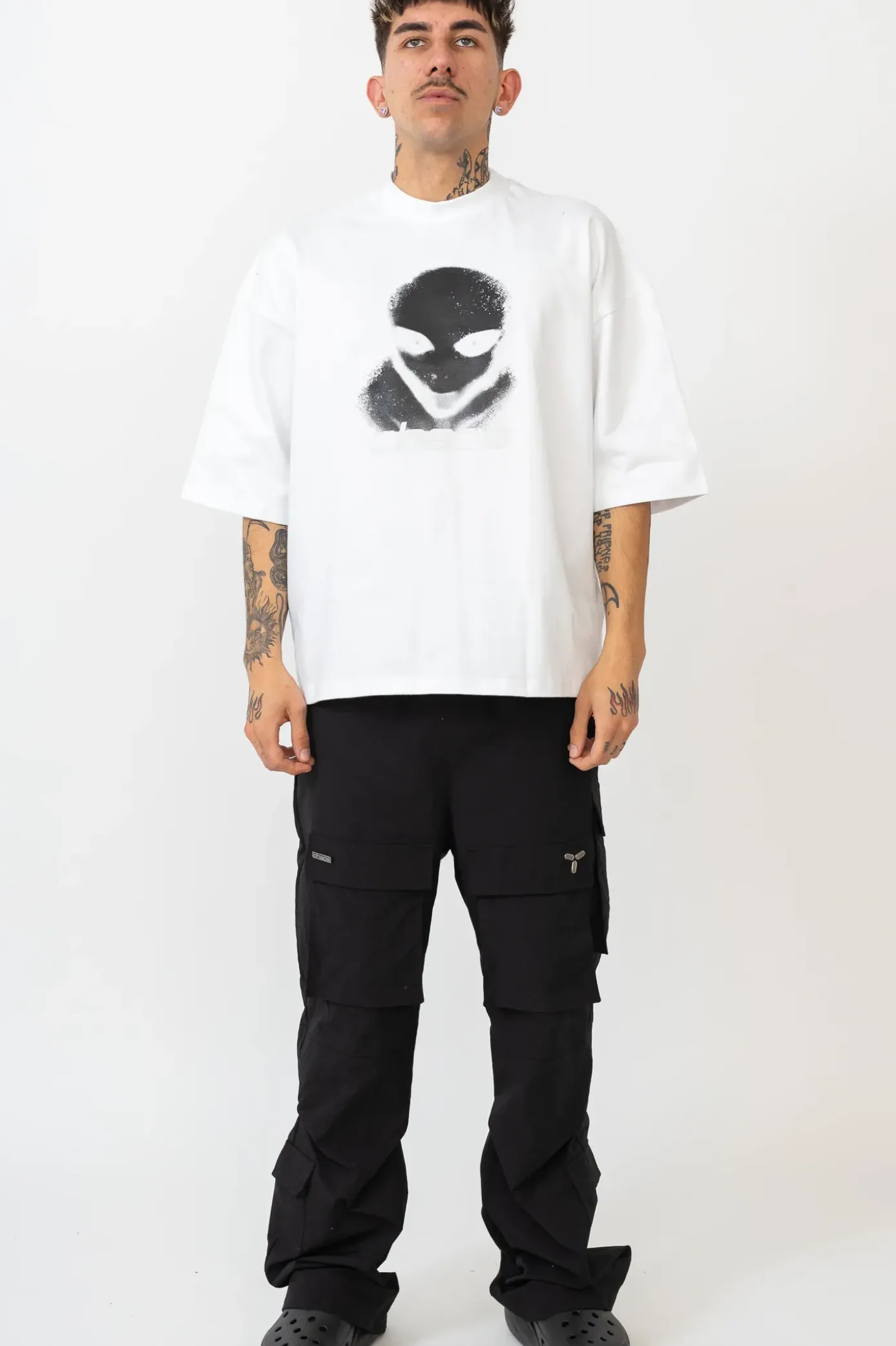 Hot Koszulka Alien Distressed T-shirty