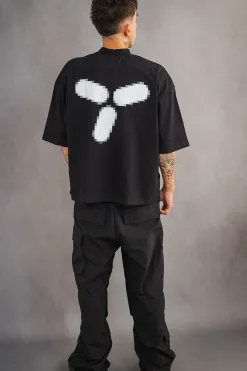 Hot Koszulka Pixel Shorter Fit T-shirty