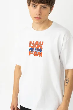 Hot Koszulka Nautofon Flat White Mercur X Nautofon|T-shirty