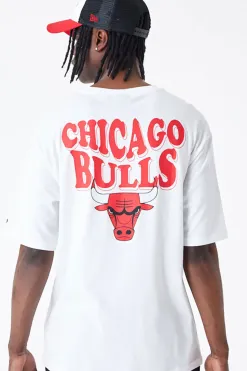 Online Koszulka New Era Chicago Bulls NBA Script Oversized T-shirty