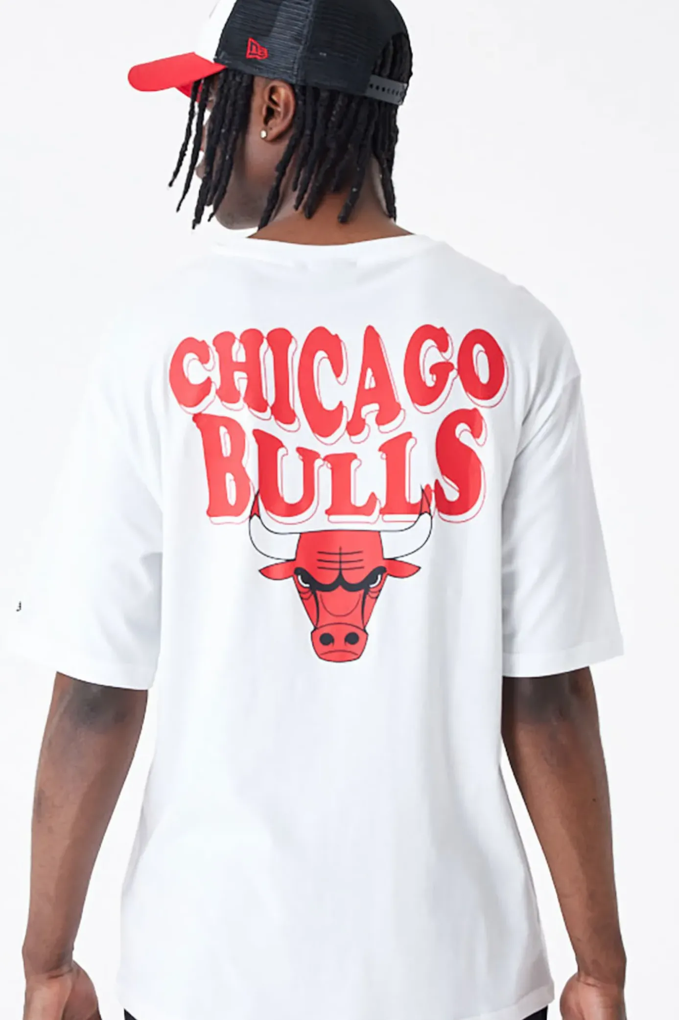 Online Koszulka New Era Chicago Bulls NBA Script Oversized T-shirty