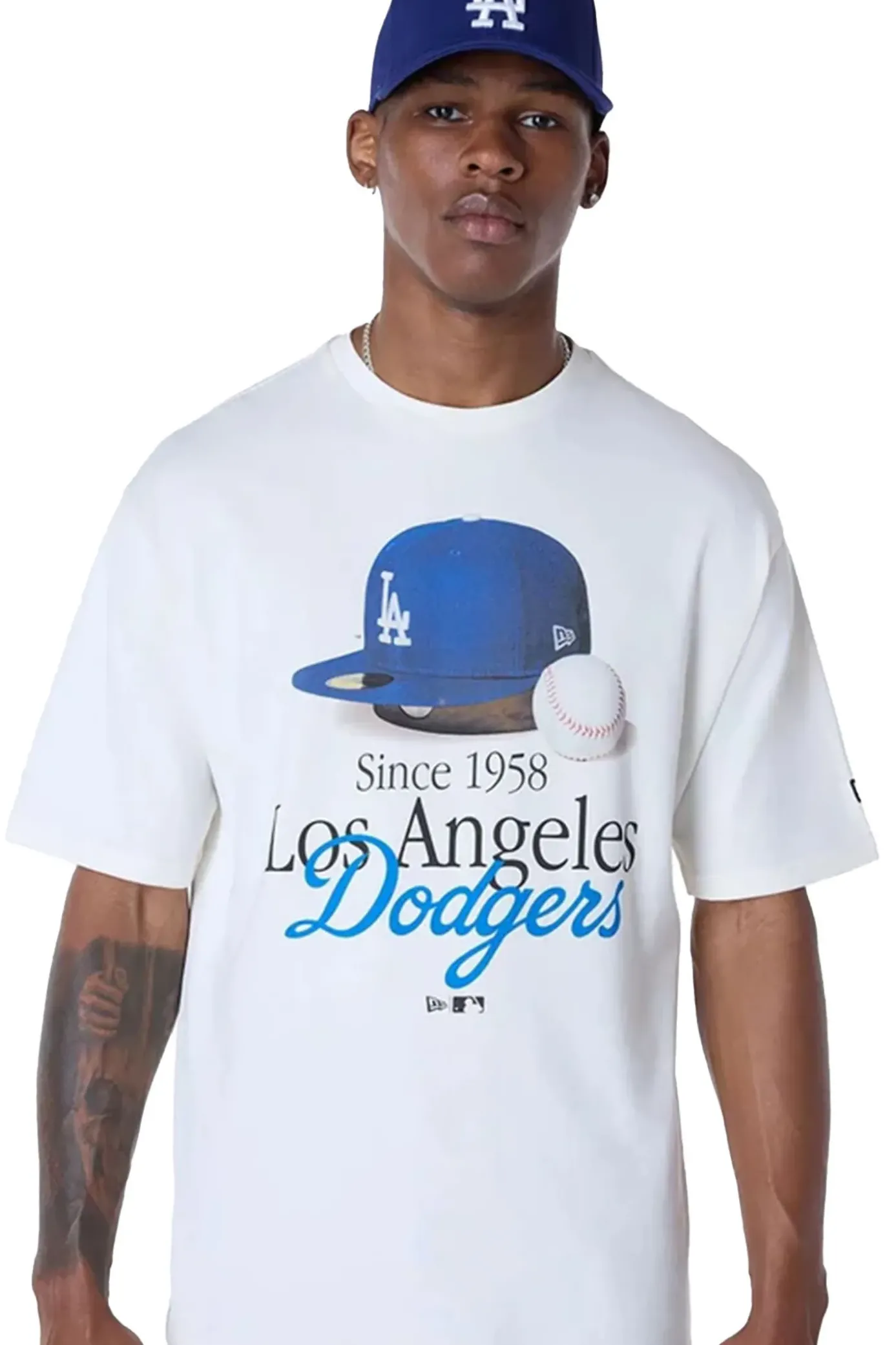 Online Koszulka New Era LA Dodgers MLB Script T-shirty