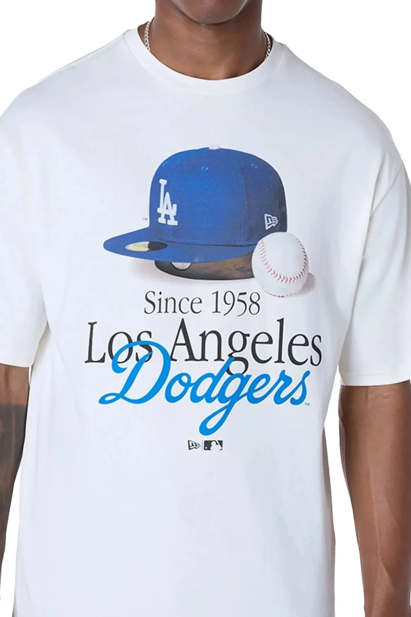 Online Koszulka New Era LA Dodgers MLB Script T-shirty