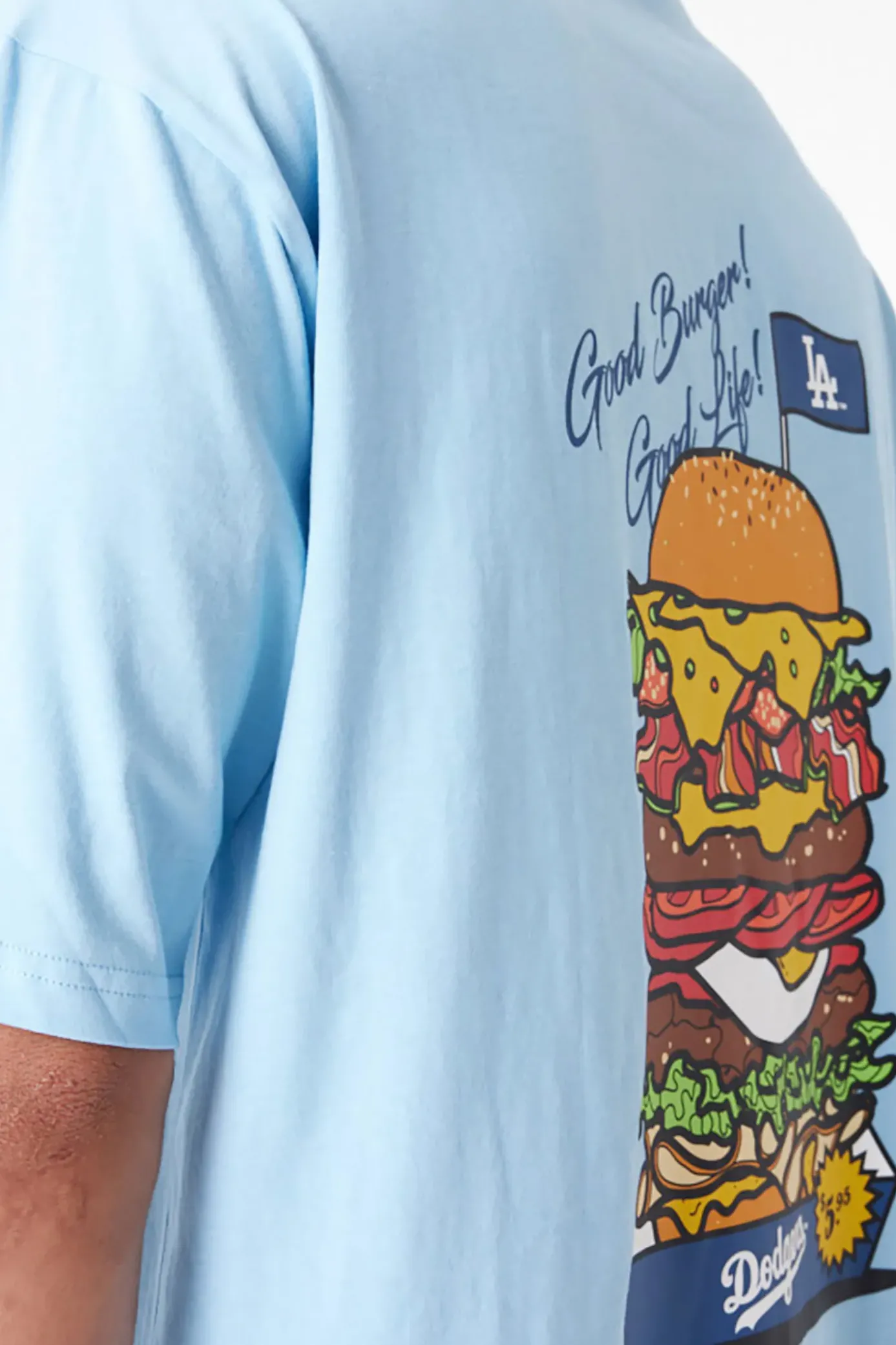 Clearance Koszulka New Era LA Dodgers MLB Burger Graphic Oversized T-shirty