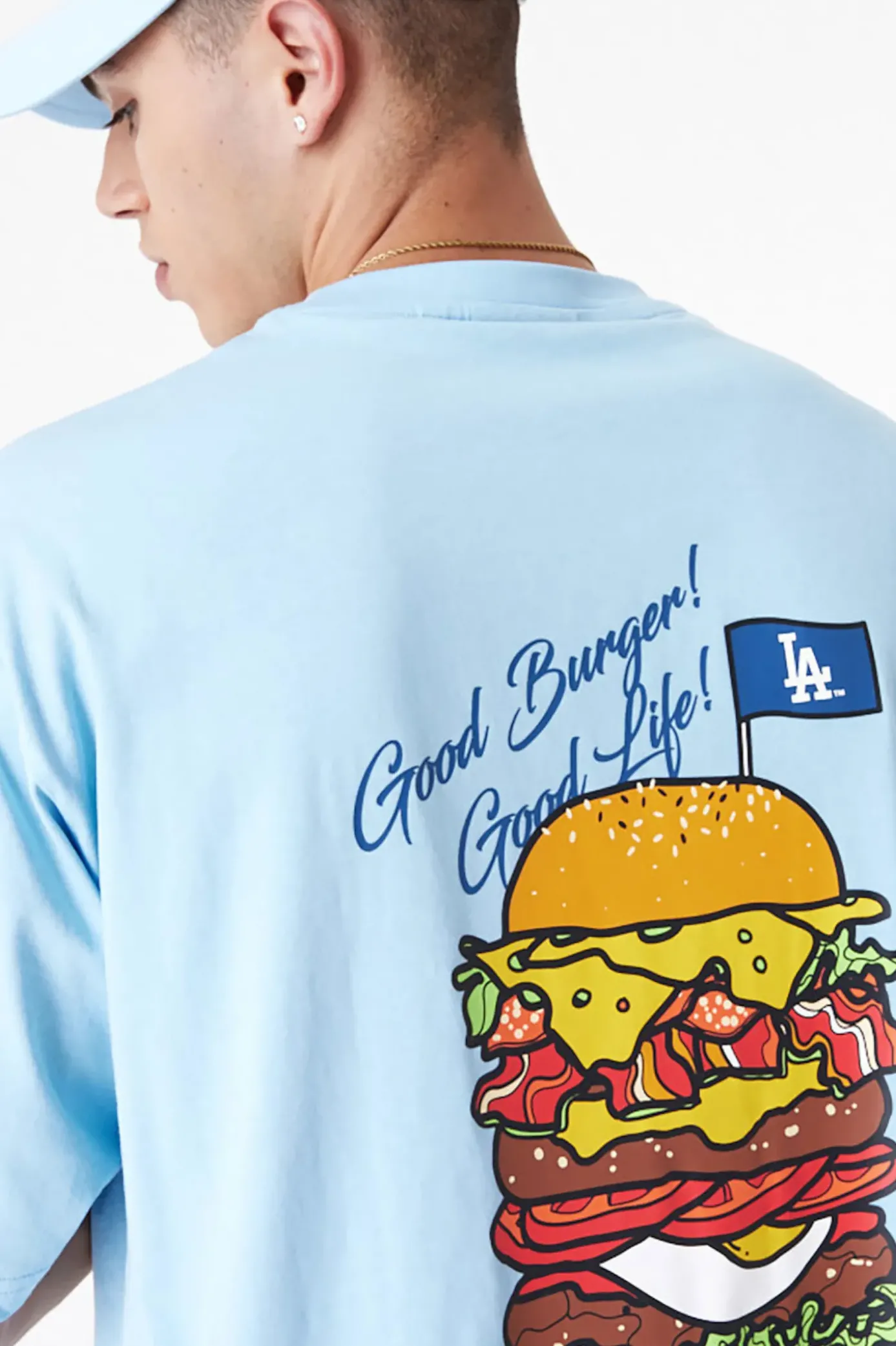 Clearance Koszulka New Era LA Dodgers MLB Burger Graphic Oversized T-shirty