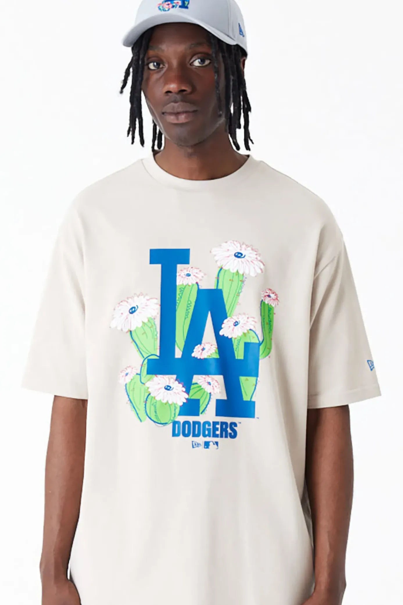 Outlet Koszulka New Era LA Dodgers MLB Floral Logo Oversized T-shirty
