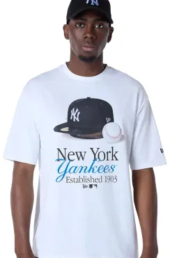 Outlet Koszulka New Era New York Yankees MLB Script T-shirty