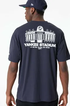 Sale Koszulka New Era New York Yankees MLB Stadium Graphic Oversized T-shirty