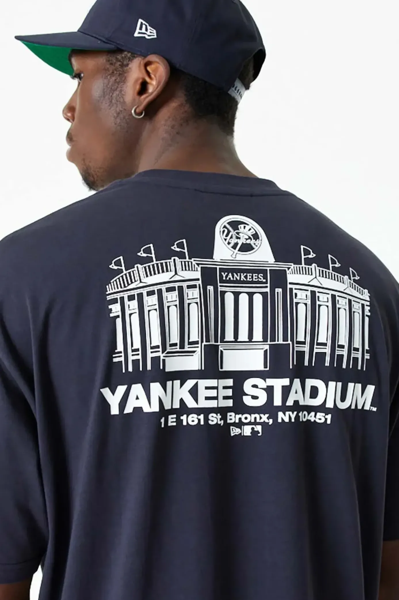 Sale Koszulka New Era New York Yankees MLB Stadium Graphic Oversized T-shirty