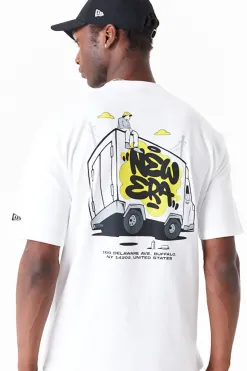 Discount Koszulka New Era Spray Graphic Oversized T-shirty