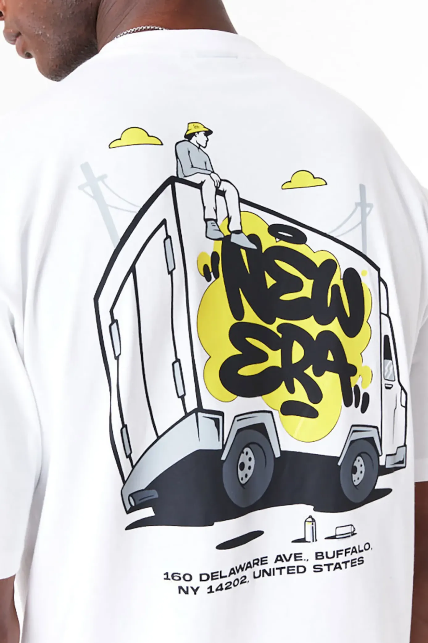 Discount Koszulka New Era Spray Graphic Oversized T-shirty