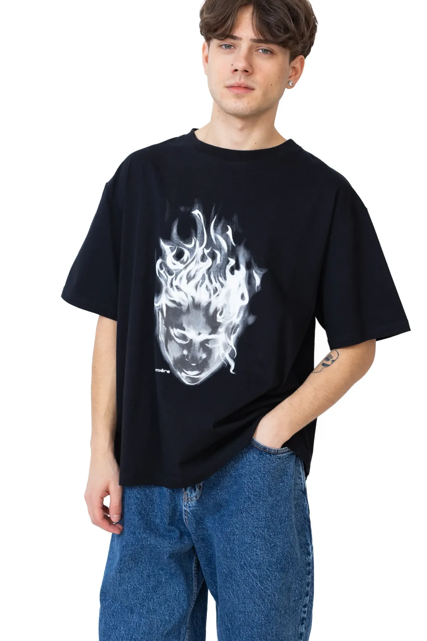 Outlet Koszulka Première Head With Flame T-shirty