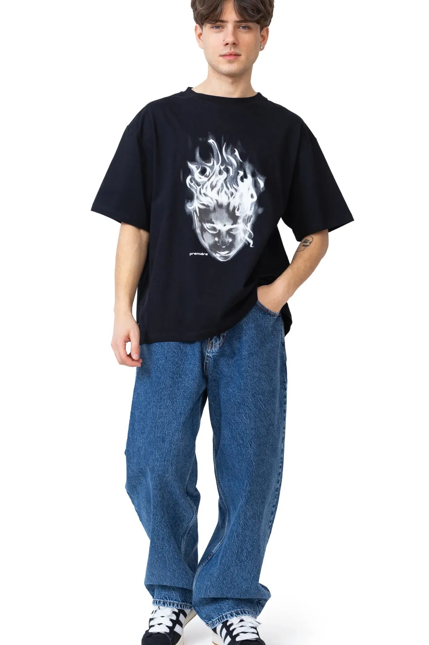 Outlet Koszulka Première Head With Flame T-shirty