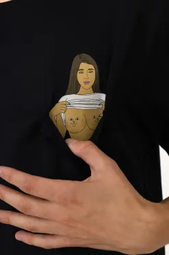 Clearance Koszulka Flashing Kittys Pocket T-shirty
