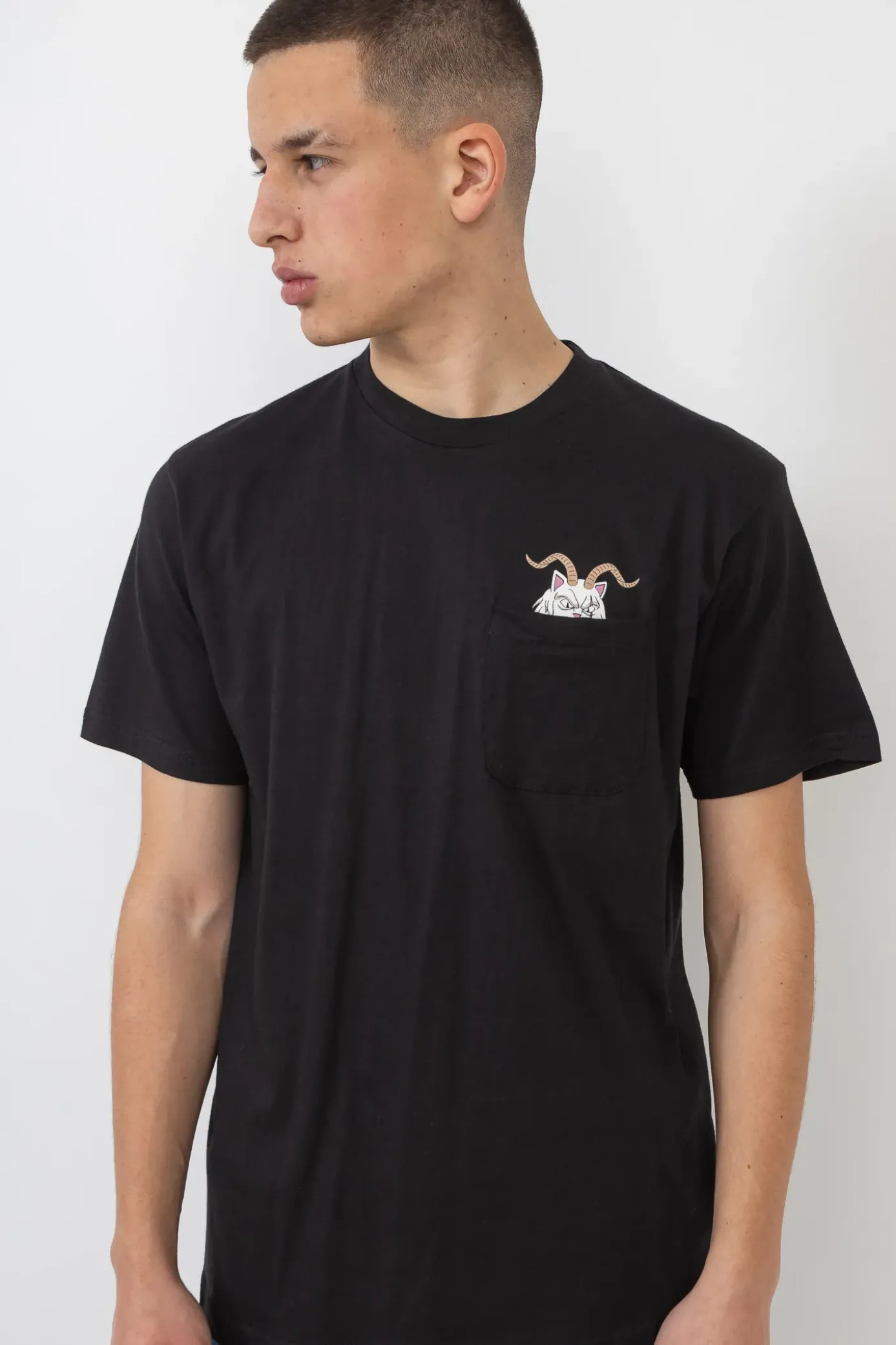 New Koszulka Krampus Lord Nermal Pocket T-shirty