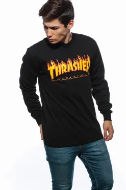 Longsleeve Thrasher Flame Logo Longsleeve