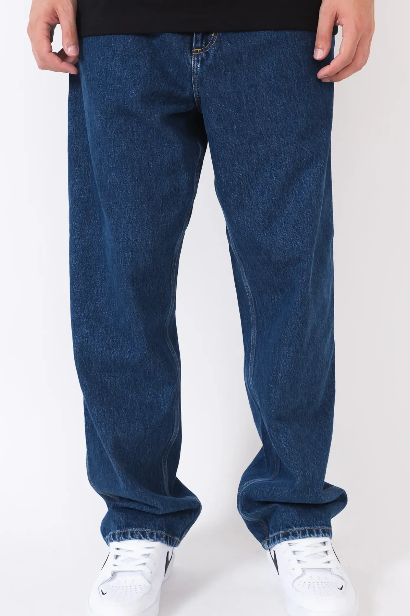 Online Spodnie Single Knee Jeans Spodnie Baggy|Jeansy
