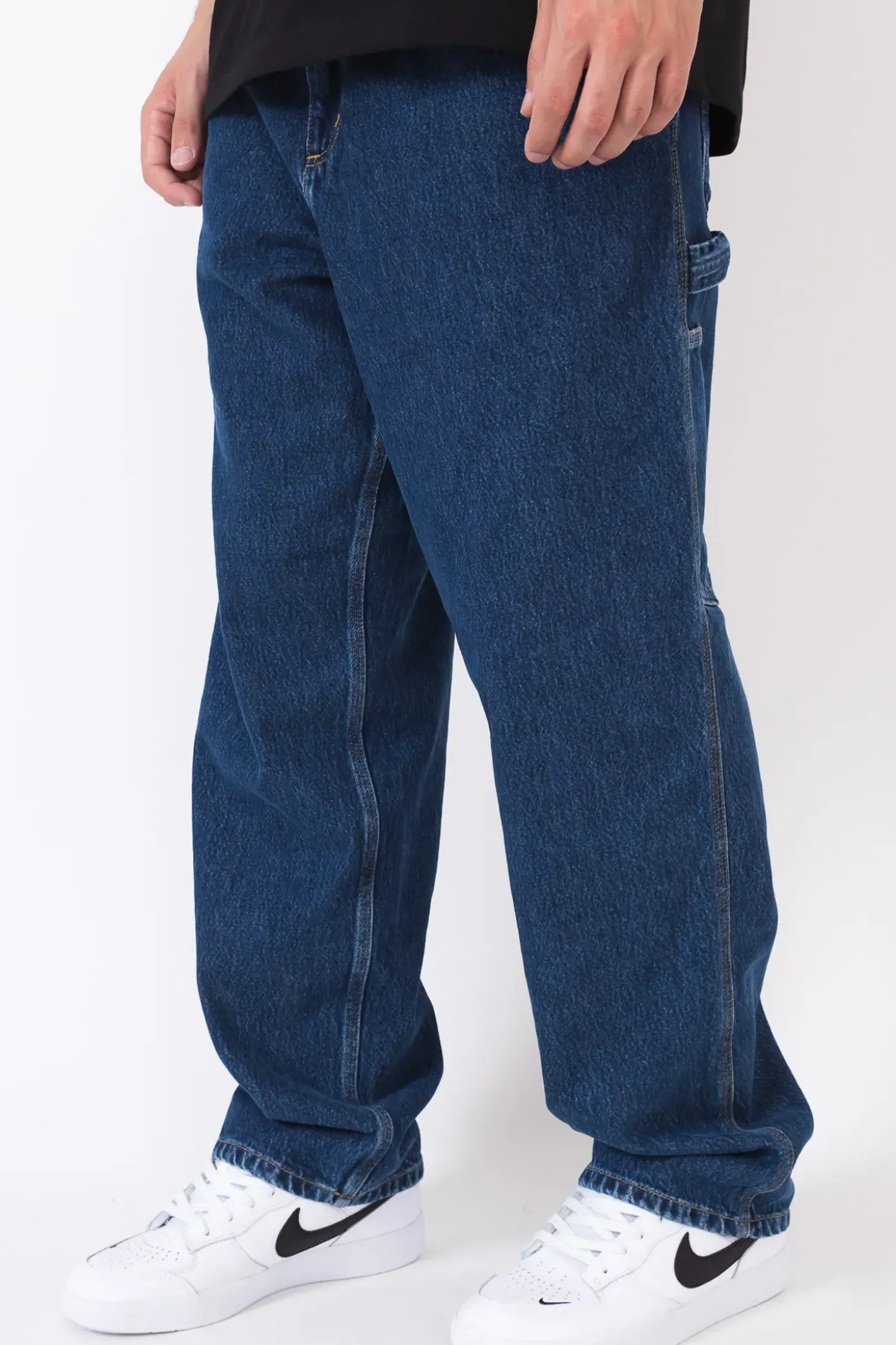 Online Spodnie Single Knee Jeans Spodnie Baggy|Jeansy